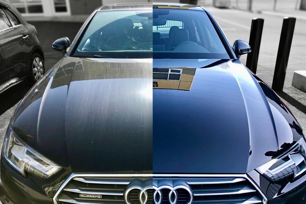 Ceramic coating before and after