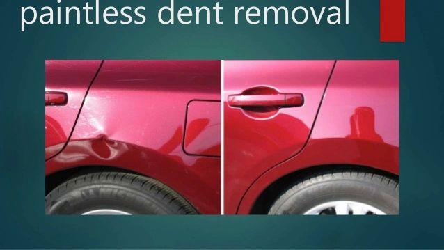 Paintless dent removal example 2